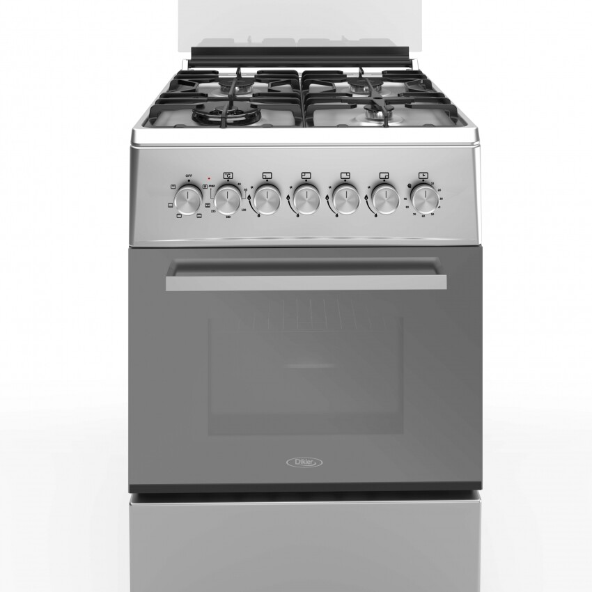 Cocina combinada Dikler 4H D-20 inox. Cocina combinada Dikler 4H D-20 inox.