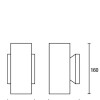 APLIQUE BIDIRECCIONAL ROF ALUMINIO 160MM IP54 2XGU10 MR16 BLANCO APLIQUE BIDIRECCIONAL ROF ALUMINIO 160MM IP54 2XGU10 MR16 BLANCO