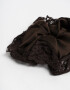 Skunzies De satén Scrunchie - Marron Chocolate