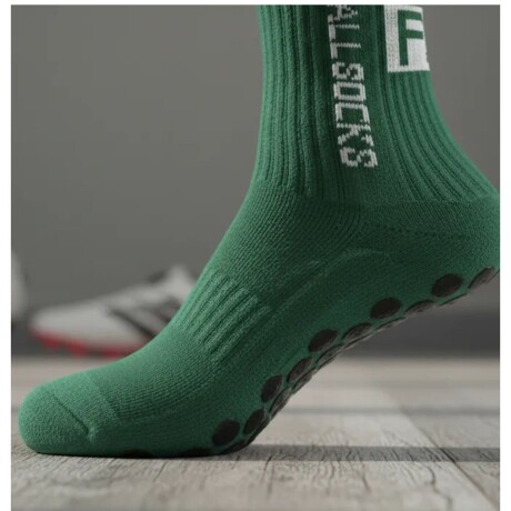 Par de Medias Deportivas Antideslizantes para Fútbol FS Verdes