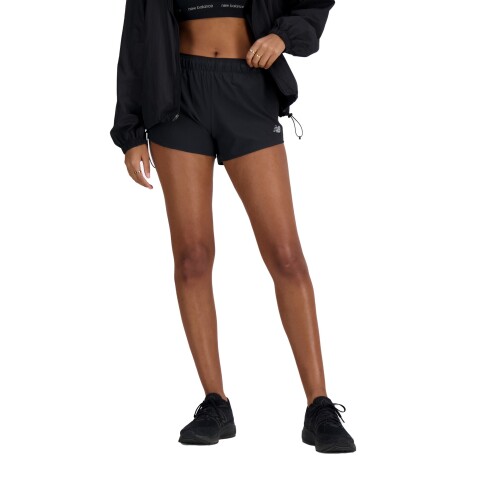 Short New Balance de Dama - SEAMLESS 3 INCH - WS41286BK BLACK