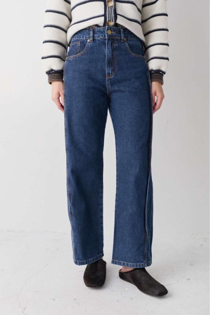 Jean Straight Ball - Azul 