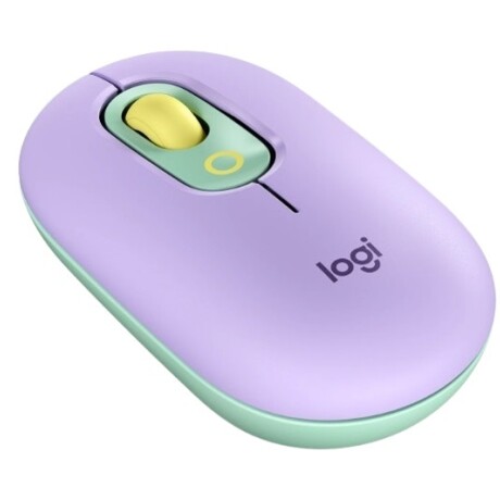 Mouse Logitech Pop Inalámbrico Lila 001