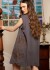 Vestido Floral Corto Gris