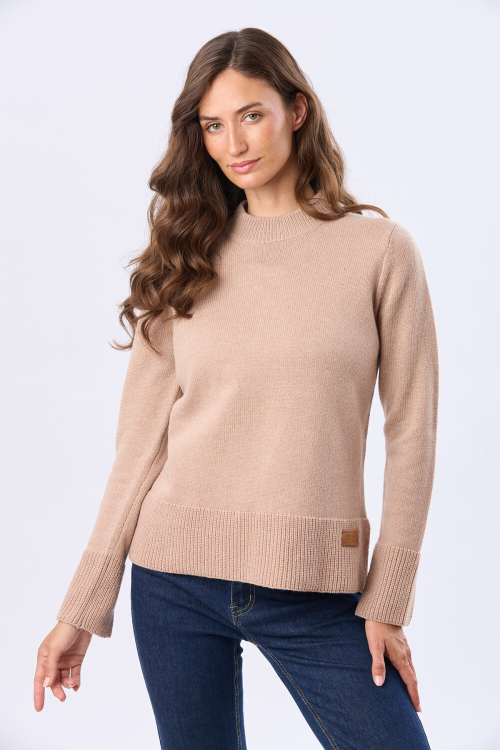 BUZO TEJIDO DE LANA Camel