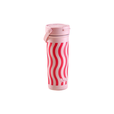 Vaso térmico de acero con infusor y asa - 610ml Rosado