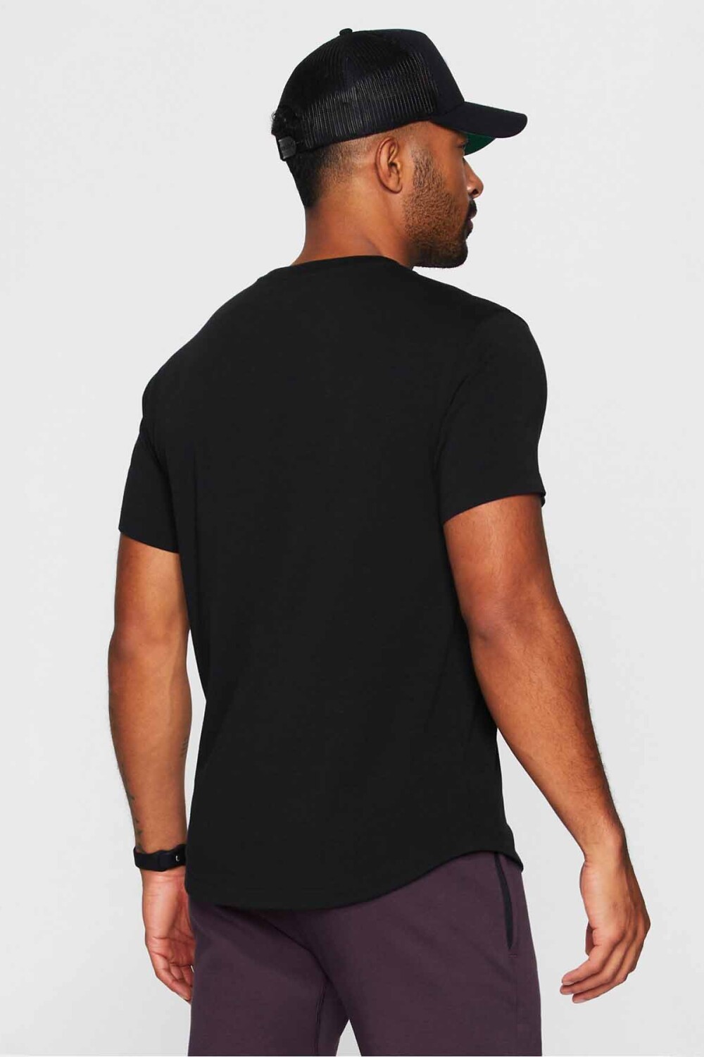 Polo Manga Corta The 24-7 Tee Curved Hem Hombre Black