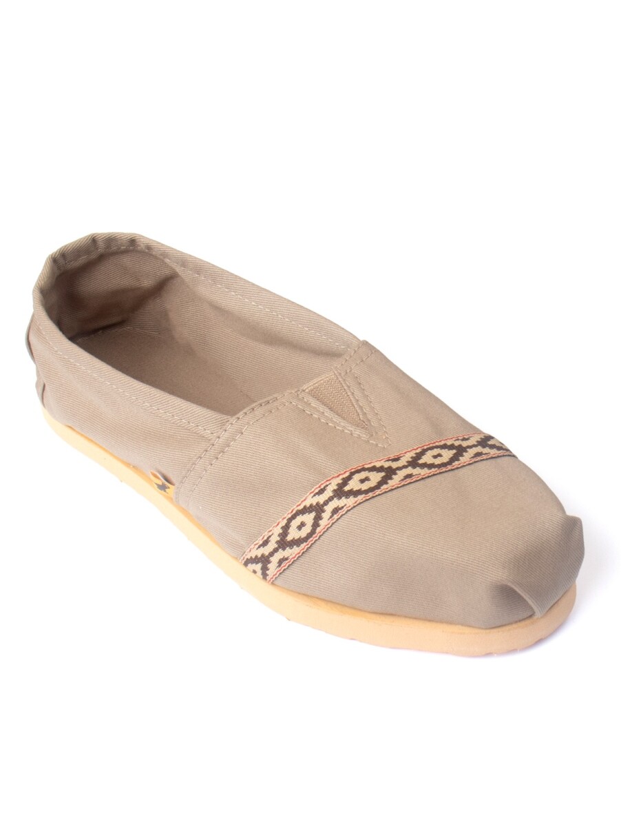Alpargatas Lona Guarda Pampa - Beige 