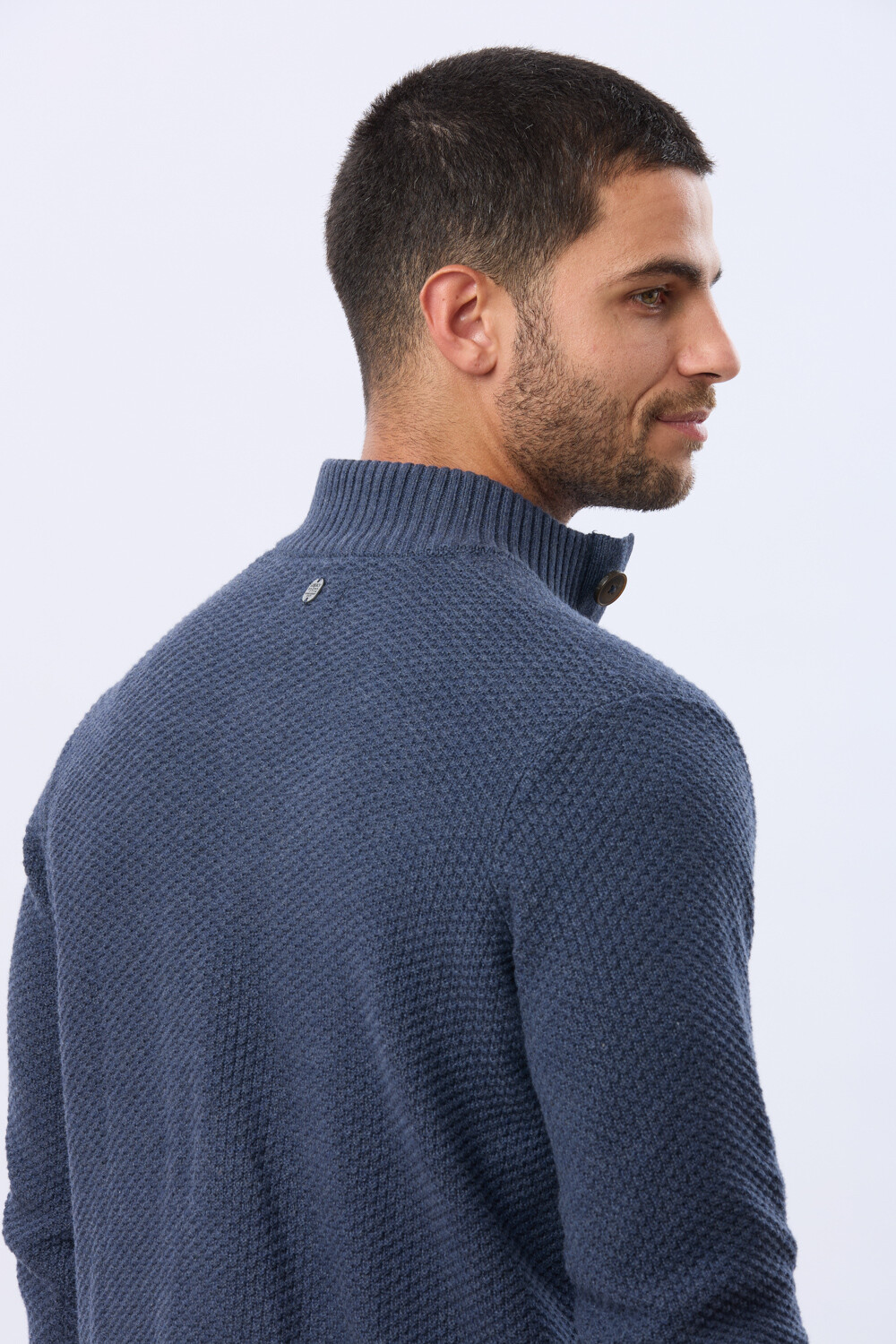 BUZO TEJIDO TEXTURADO Piedra