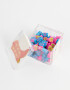 Útiles Varios Flores Set De Mini Gomas En Caja - Rosa Claro