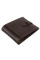 Billetera c/tapa lomo, lengüeta y volante Marrón