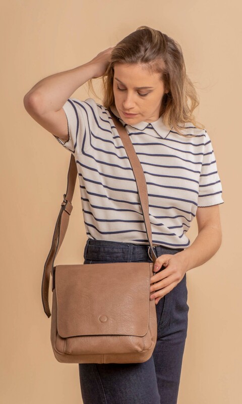 BANDOLERA MORRAL MARGARITA TOPO