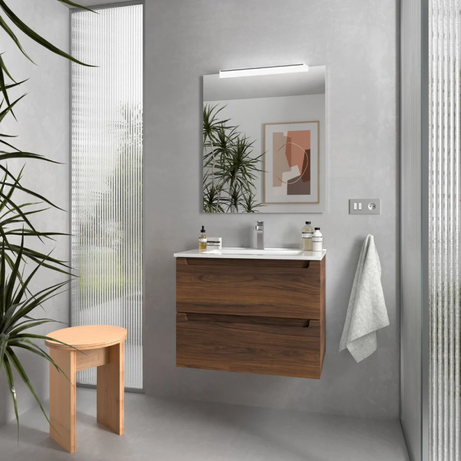Mueble Monterrey 2 Cajones 70 cm con Bacha Mueble Monterrey 2 Cajones 70 cm con Bacha