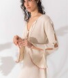 Vestido Tira Knit Crudo
