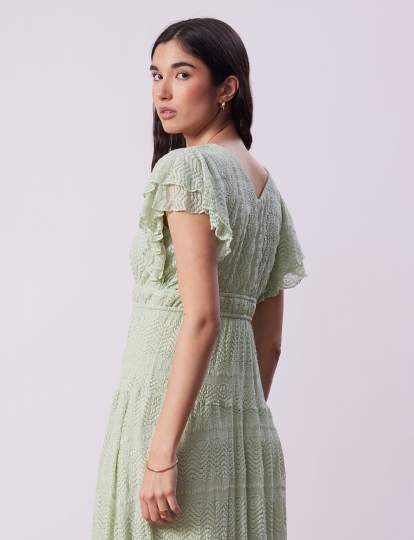 Vestido Calado VERDE AGUA