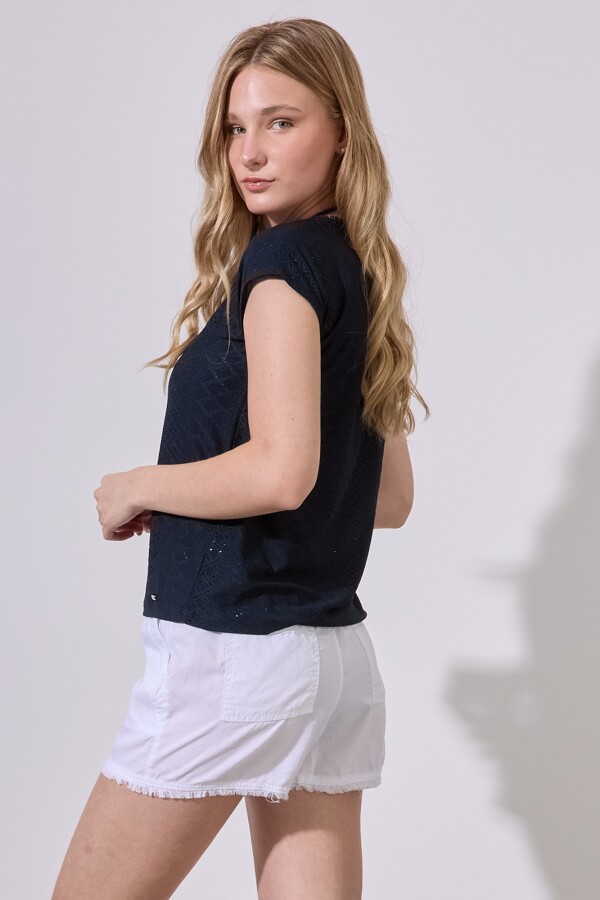 Blusa Broderie AZUL