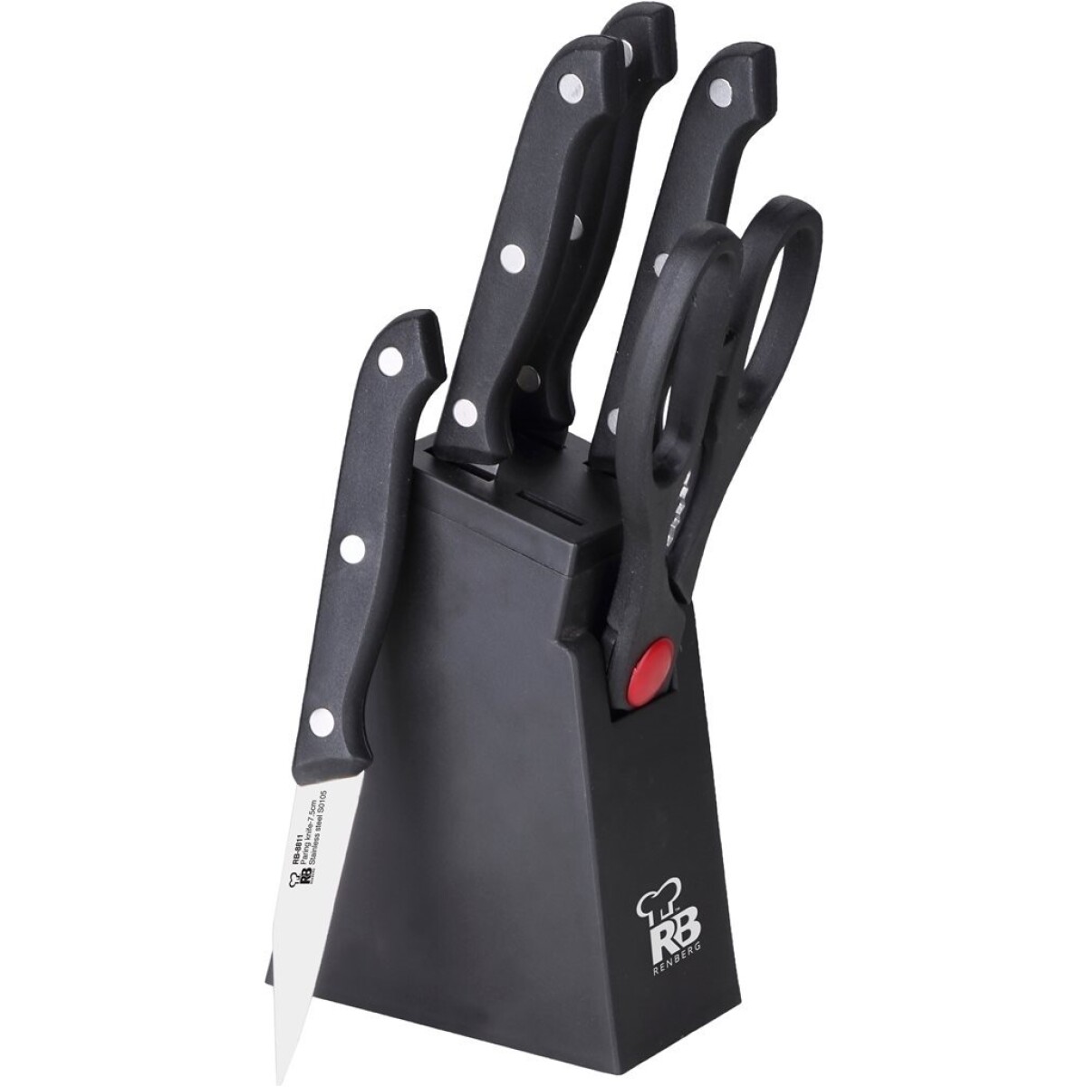 SET 6 CUCHILLOS ACERO INOX BONN RB 