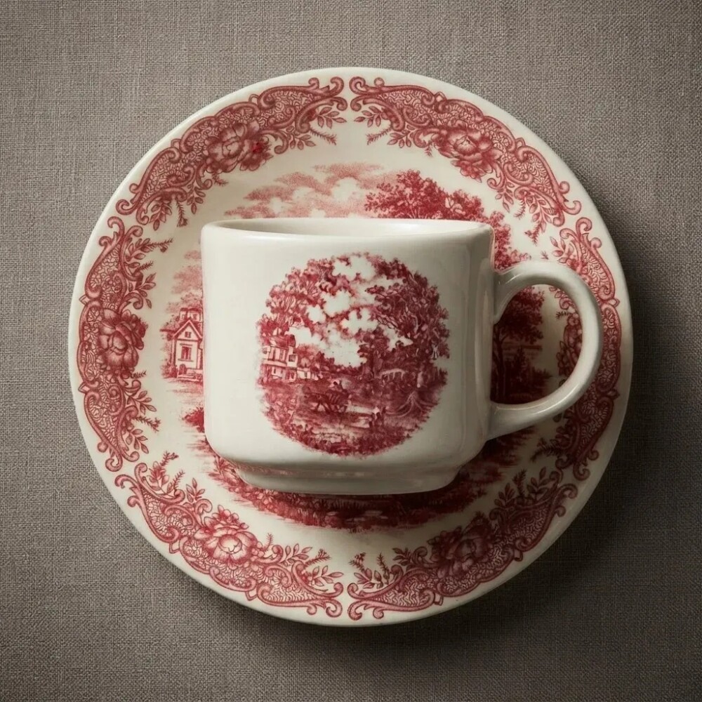 Taza te con plato Vilarejo 200 ml BIONA Taza te con plato Vilarejo 200 ml BIONA