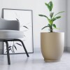 Macetero Copa 40 Beige c/ Plato Alto 40cm x 47cm Diam Boca, 25lts Macetero Copa 40 Beige c/ Plato Alto 40cm x 47cm Diam Boca, 25lts