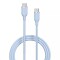 CABLE USB-C A USB-C SILICONE PD 3A 1.2M JELLY SERIES Blue