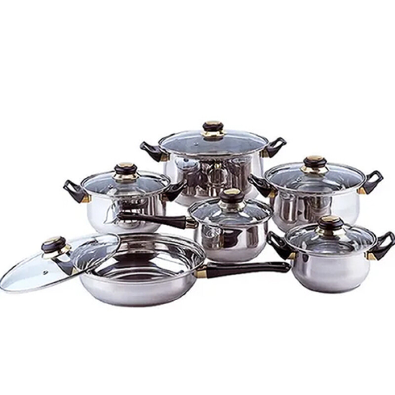 BATERIA COCINA KASSEL 12 Pzas A.Inox -72681- Sin color