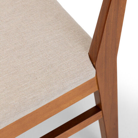 Silla Loop - Tela Rústica Beige / Grapa