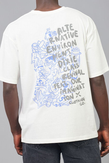 T-SHIRT PASKE DIXIE Blanco
