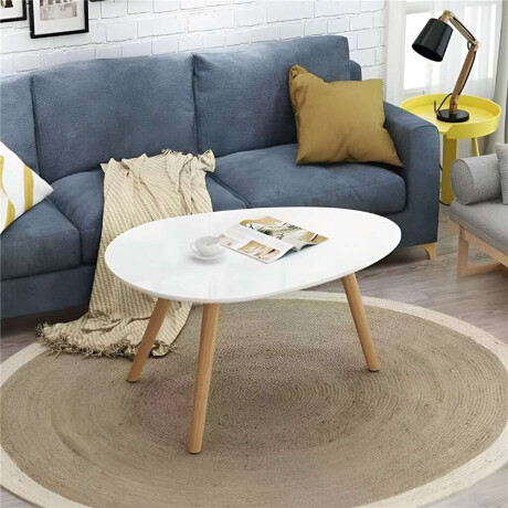 Mesa Centrica Triang Bamboo C/Blanco 99X70X46Cm