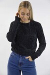 Buzo chenille Emi Negro