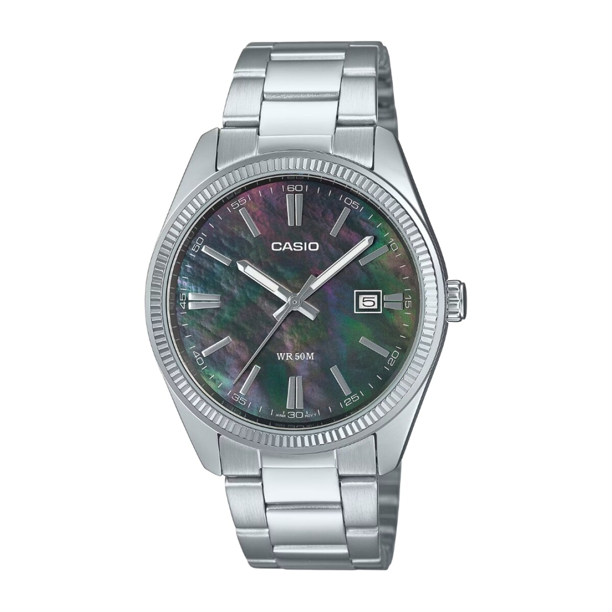 Reloj Casio MTP1302DS 1AVDF para hombre con correa de acero - Plateado 