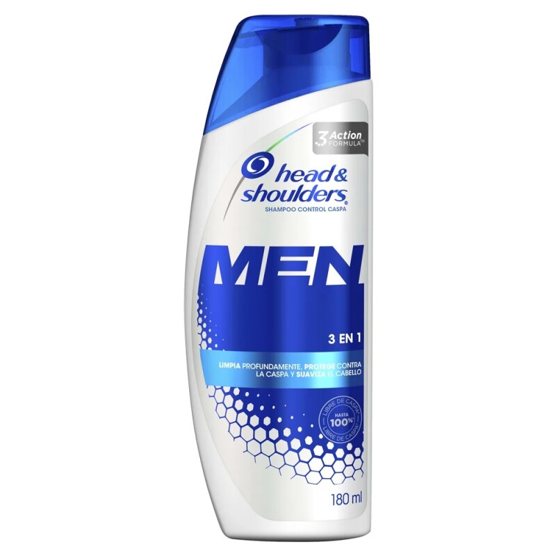 Shampoo Head & Shoulders 3 en 1 Men 180 ml Shampoo Head & Shoulders 3 en 1 Men 180 ml