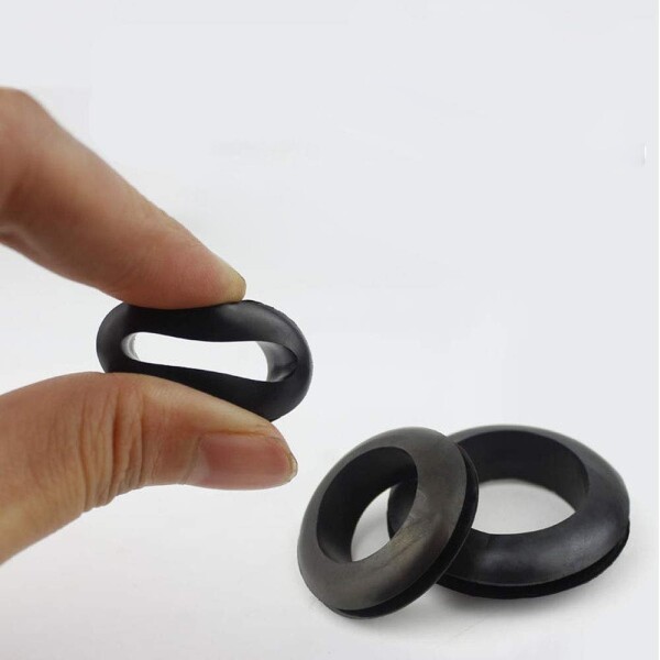 Ojal Goma 40MM Negro Pack X500 Anillo Sellado Junta Arandela Variante Color Negro