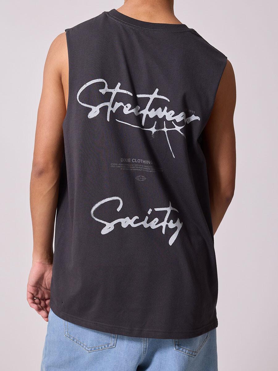 MUSCULOSA RUNDA DIXIE - Gris Oscuro 