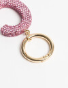 Llavero Strass Llavero Y Bag Charm Strass Letra "c" - Rosa Claro