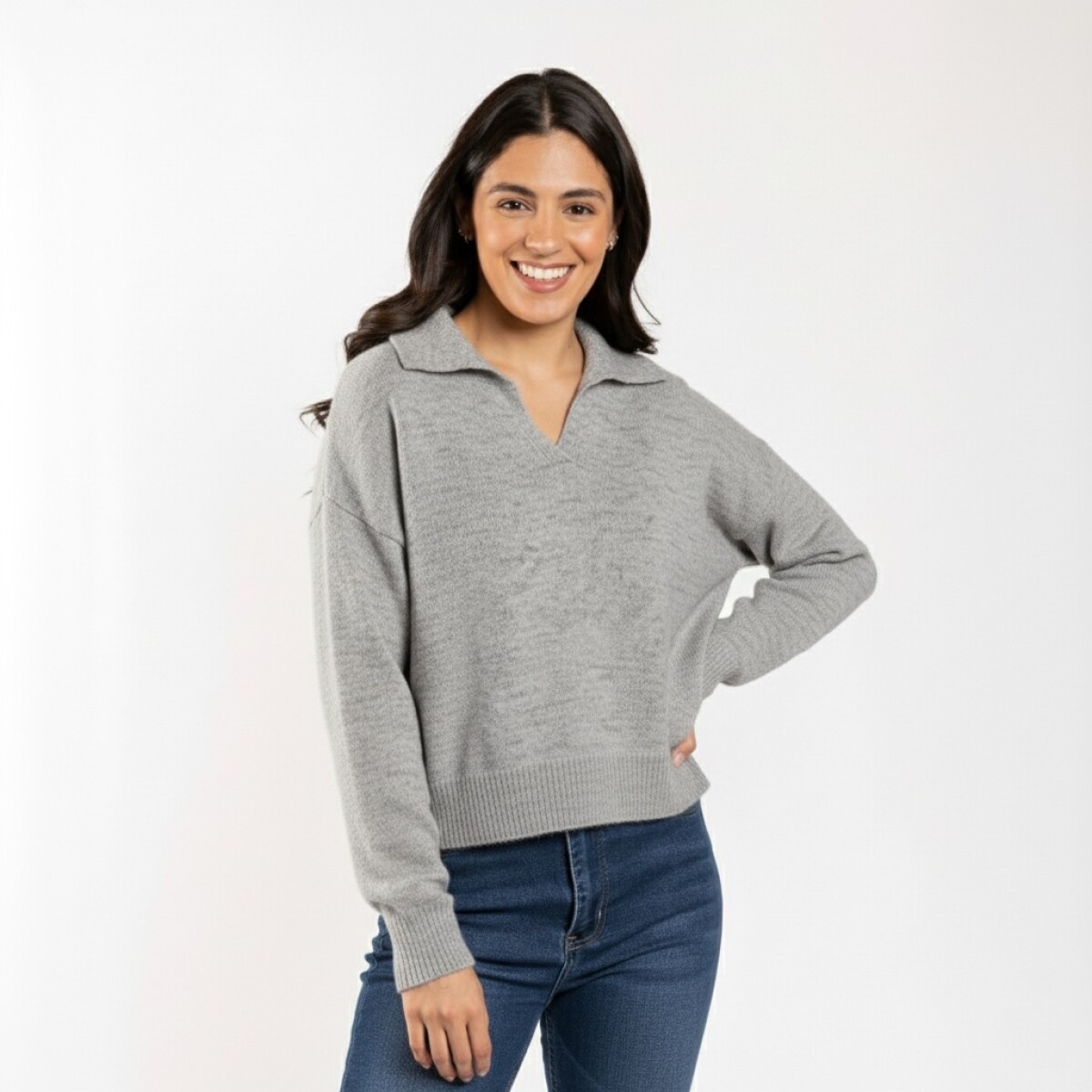 CHERRY SWEATER - GREY 