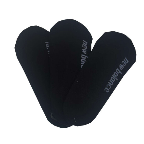 Medias N200-6 x3 Ultra Bajo Media invisible Unisex Negro