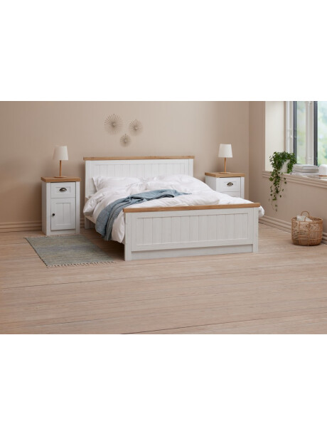 Estructura cama MARKSKEL 2 Plazas 140x190 balanco/roble nat Estructura cama MARKSKEL 2 Plazas 140x190 balanco/roble nat