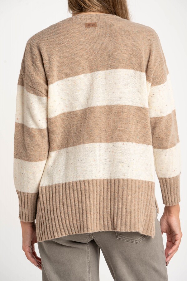 Sweater Lana Rayado Chocolate