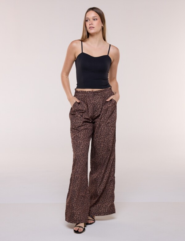 Pantalon Wide Leg TOSTADO/MULTI