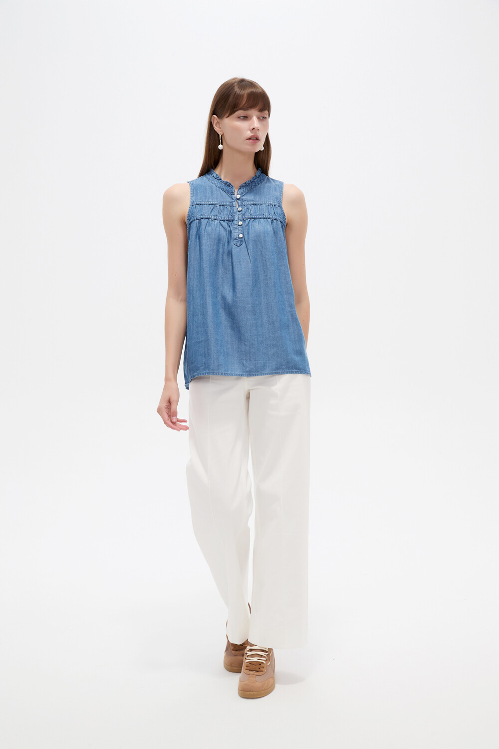 Musculosa Euame Azul Medio