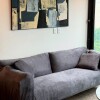 Funda Sillon 1 Cuerpo Velvet gris