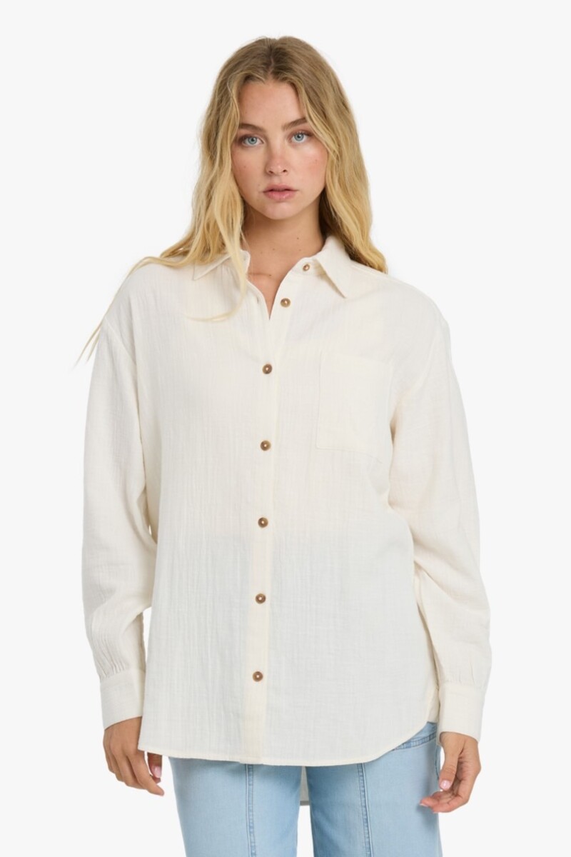 CAMISA WANDERER SOLID LS WVN TOP 6-beige