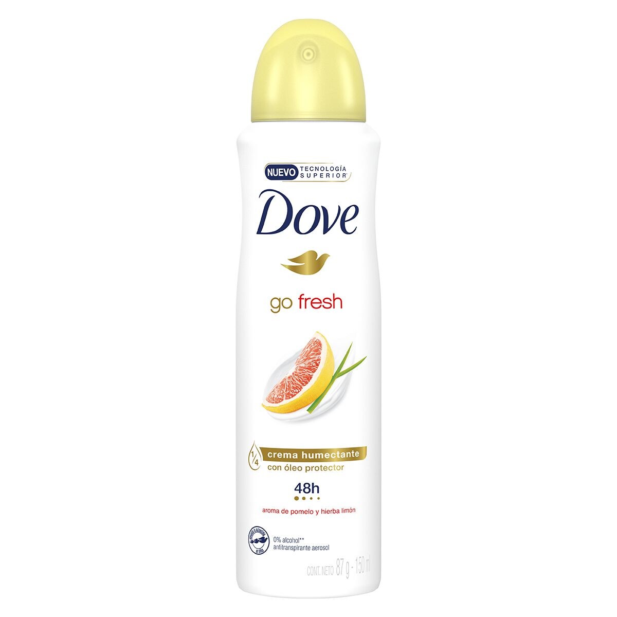 DOVE DEO AEROSOL AP POMELO FR. X 150 ML. 