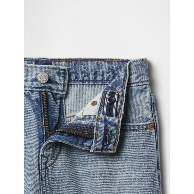 90S LOOSE DENIM SHORT - LT WASH LIGHT WASH
