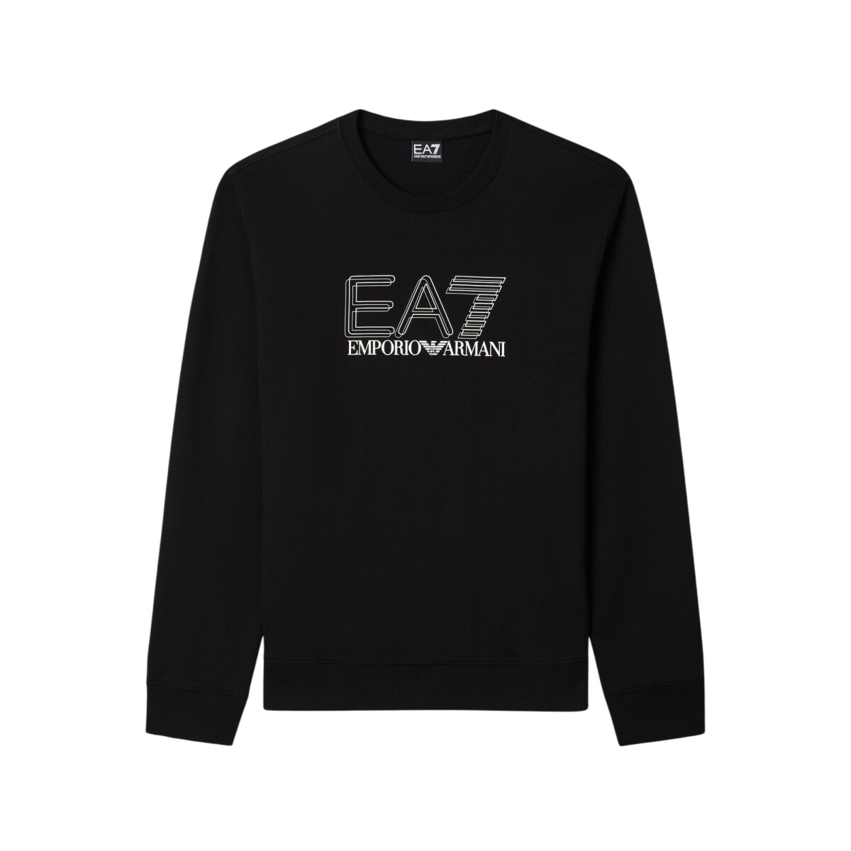 ARMANI EA7 SWEATSHIRT COTTON - Black 