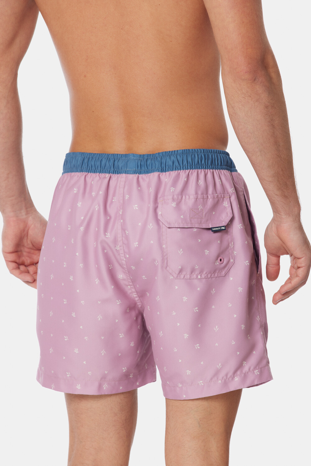 SHORT DE BAÑO ESTAMPADO Rosado