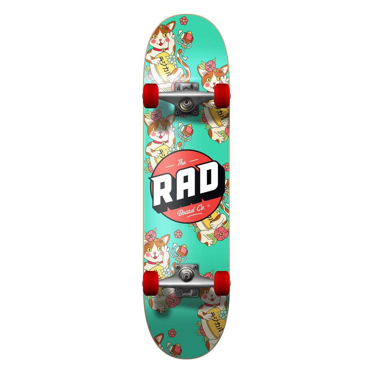 Skate Completo Rad Lucky Cat 7.75" - Jade 
