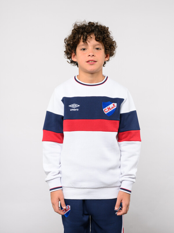 Buzo A La Base Grav Nacional Junior Blanco, Azul Marino, Rojo