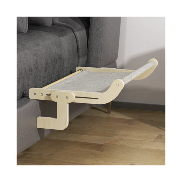 Cama Colgante Madera Gato Cucha Elevada Ajustable 38x44 Cama Colgante Madera Gato Cucha Elevada Ajustable 38x44