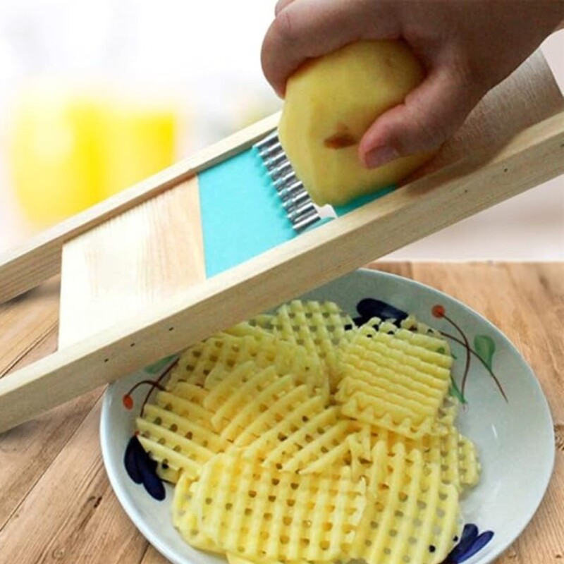 Rayador de papas tipo waffles N/a
